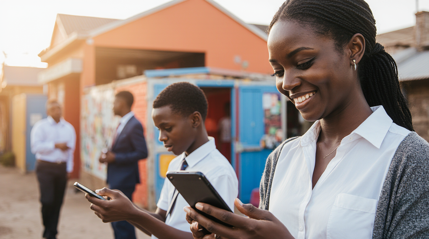 Entrepreneurs networking at a GoBizzHub community event